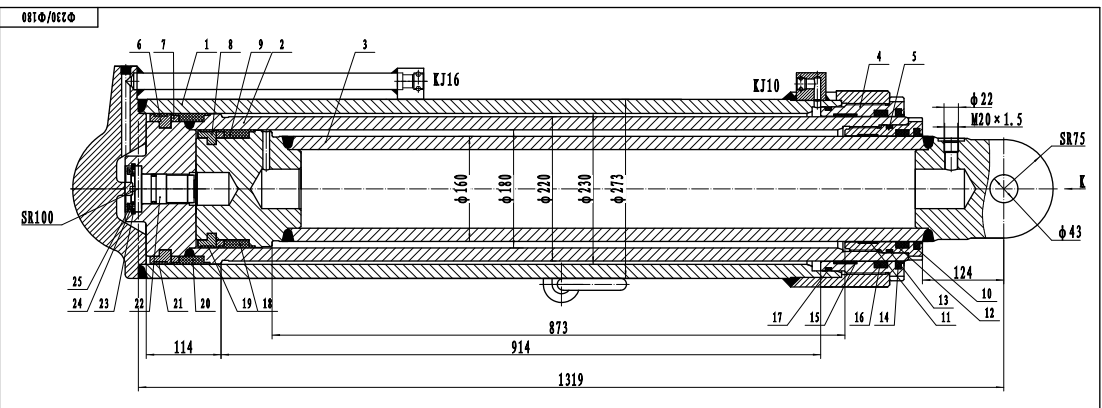 Столб гидравлической опоры