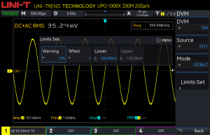 UPO1000 series digital oscilloscope