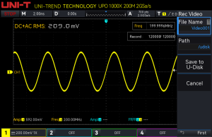 UPO1000 series digital oscilloscope
