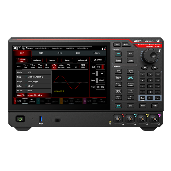 Генератор функциональных/произвольных сигналов серии UTG9000T+