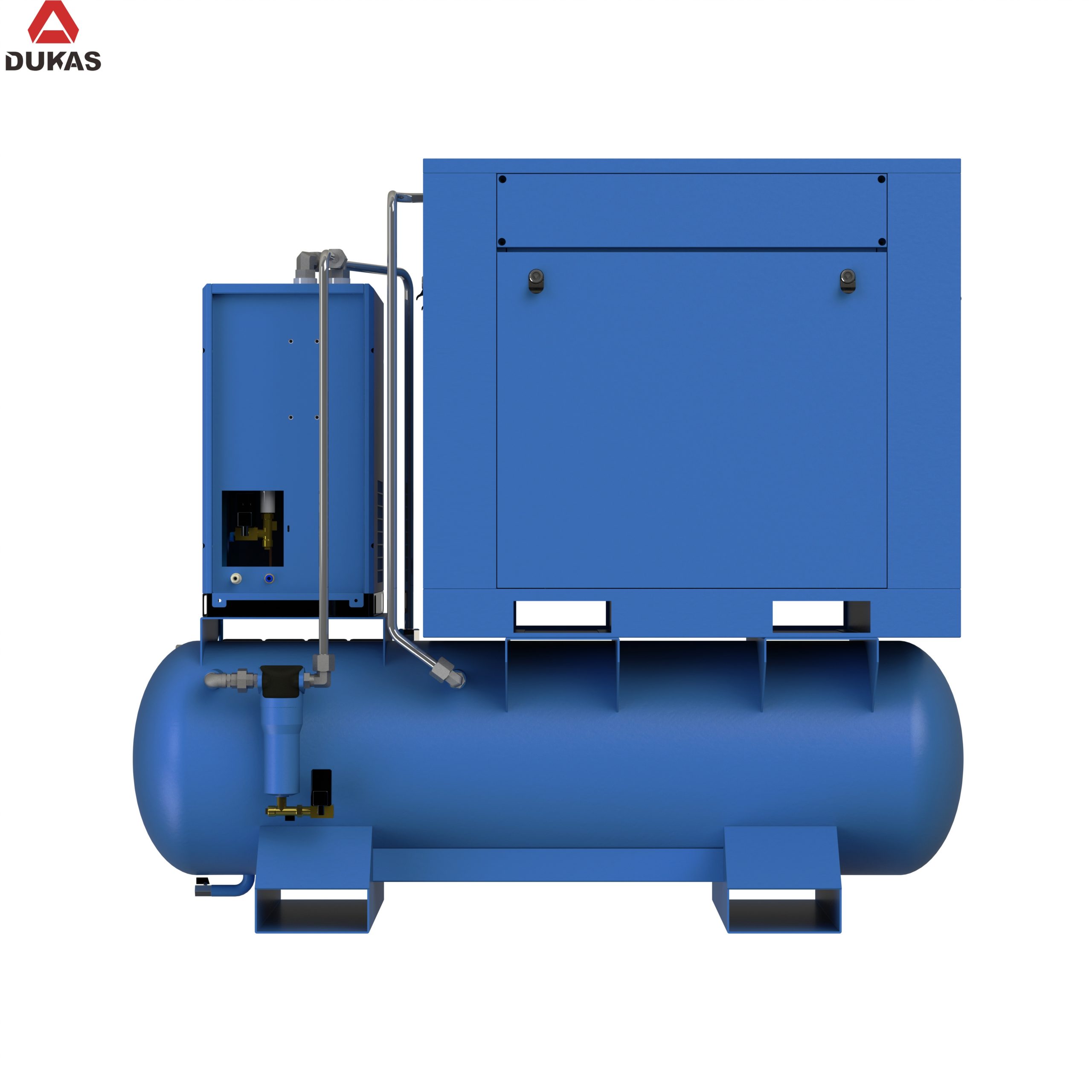 Высокоэффективный воздушный компрессор мощностью 7,5 кВт, 15 кВт, 4 в 1, винтовой воздушный компрессор с осушителем воздуха - Shandong Dukas Machinery Manufacturing Co., LTD.