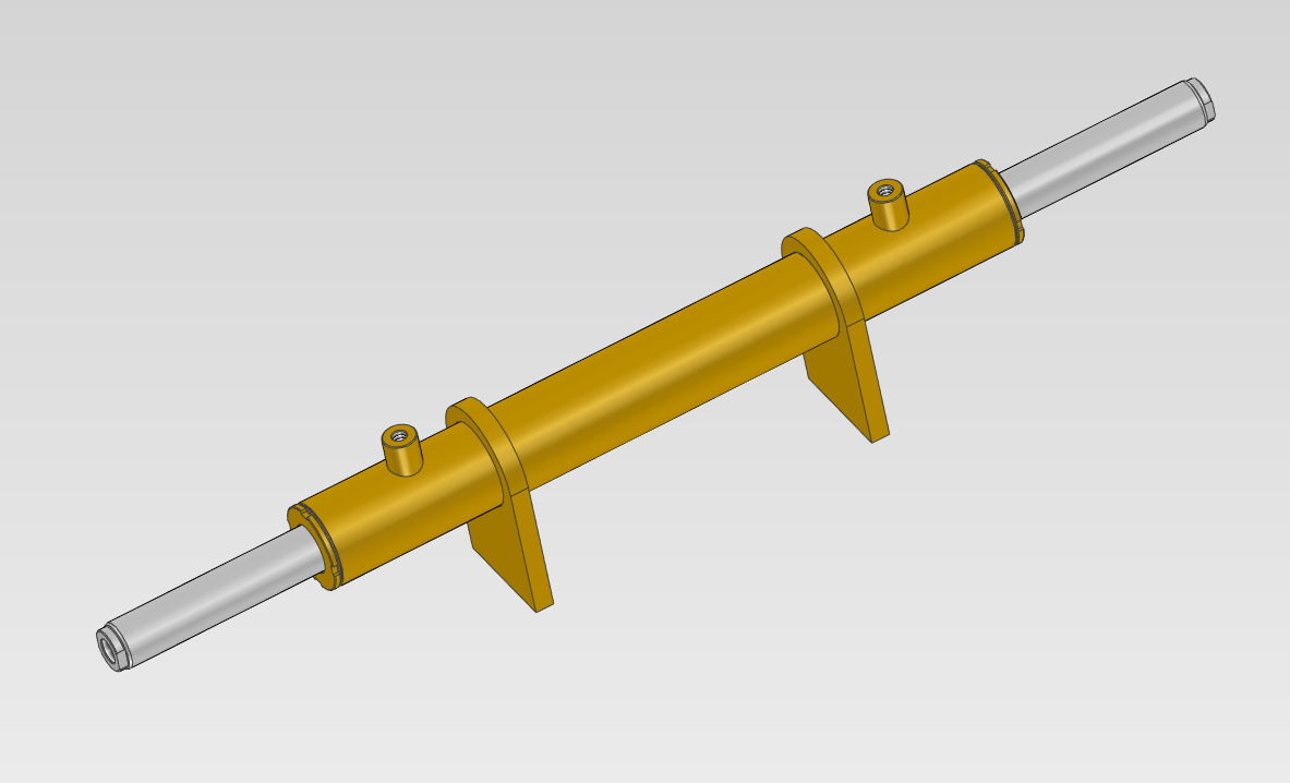 Рулевой цилиндр переднего моста 75/50*210