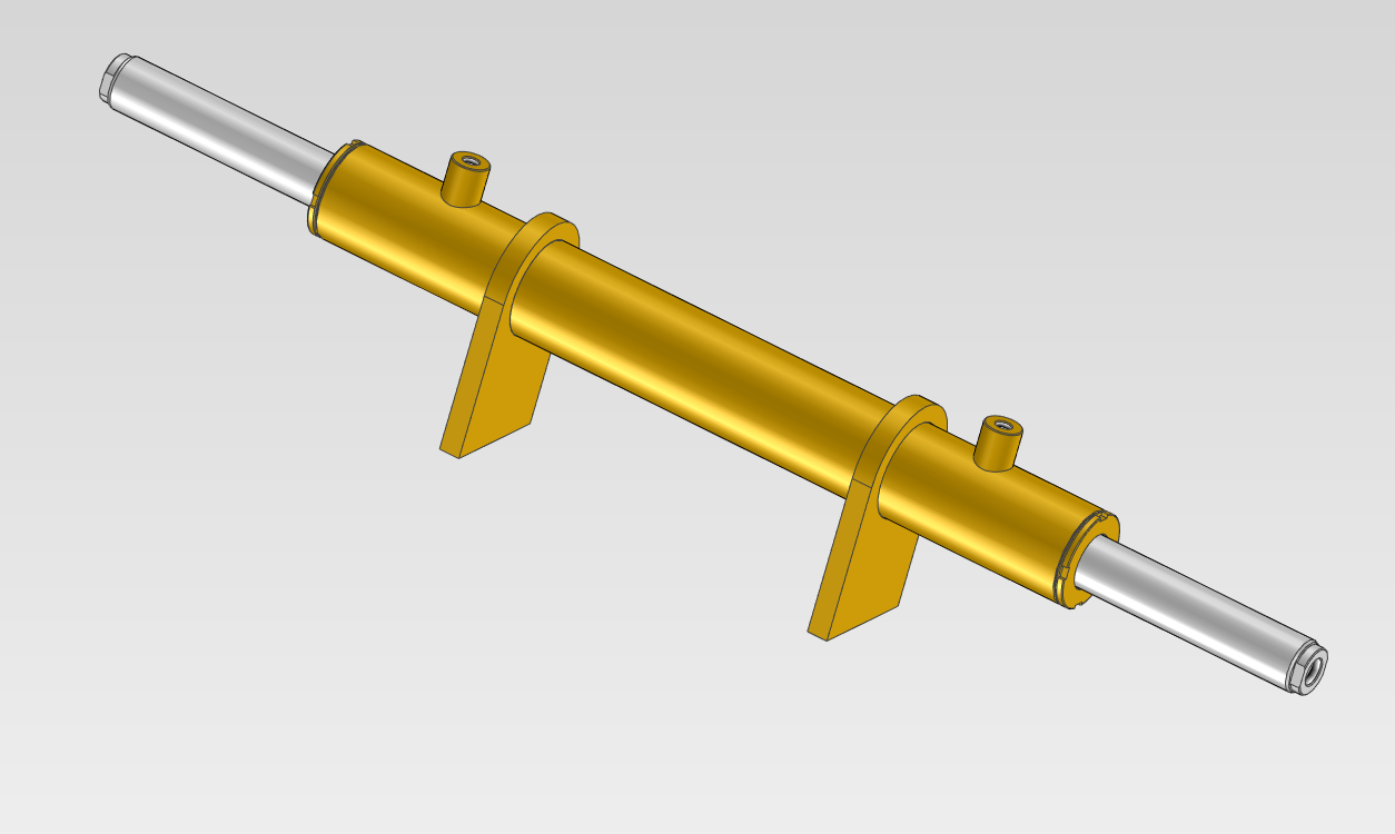 Рулевой цилиндр переднего моста 75/50*210