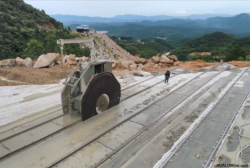 5 Quarry stone Cutting Machine at quarry
