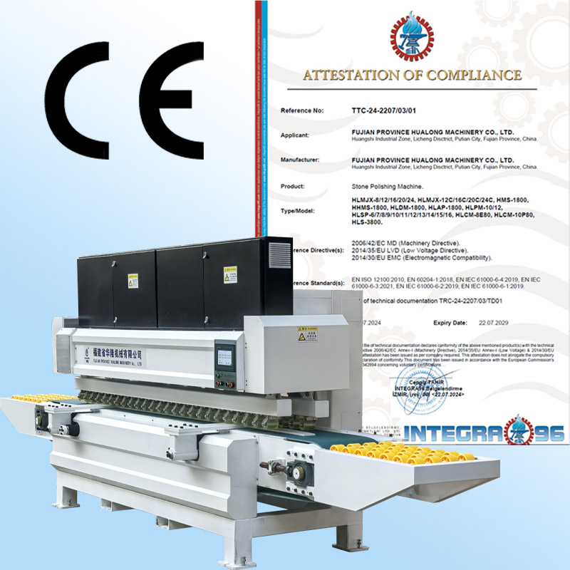 Автоматический станок для полировки кромки камня