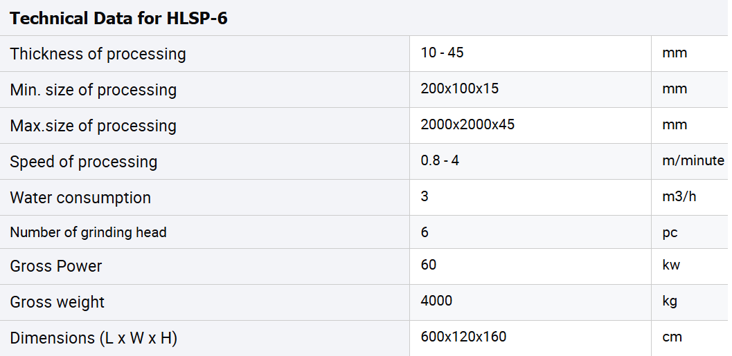 техническая характеристика