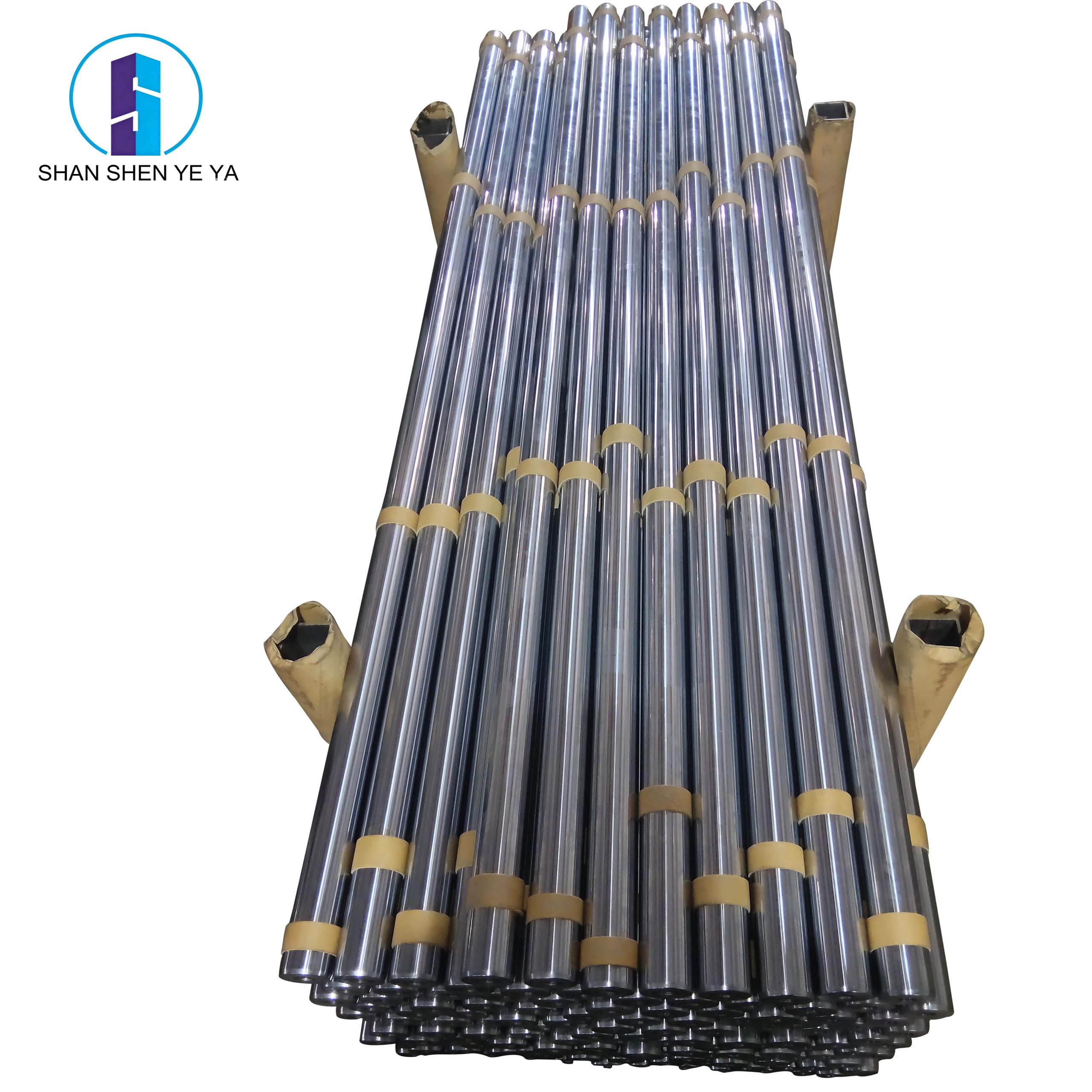 – Шток из 42CrMo4 с высокочастотным закалкой и хромированием – хромированный шток для гидравлики, заказной производства