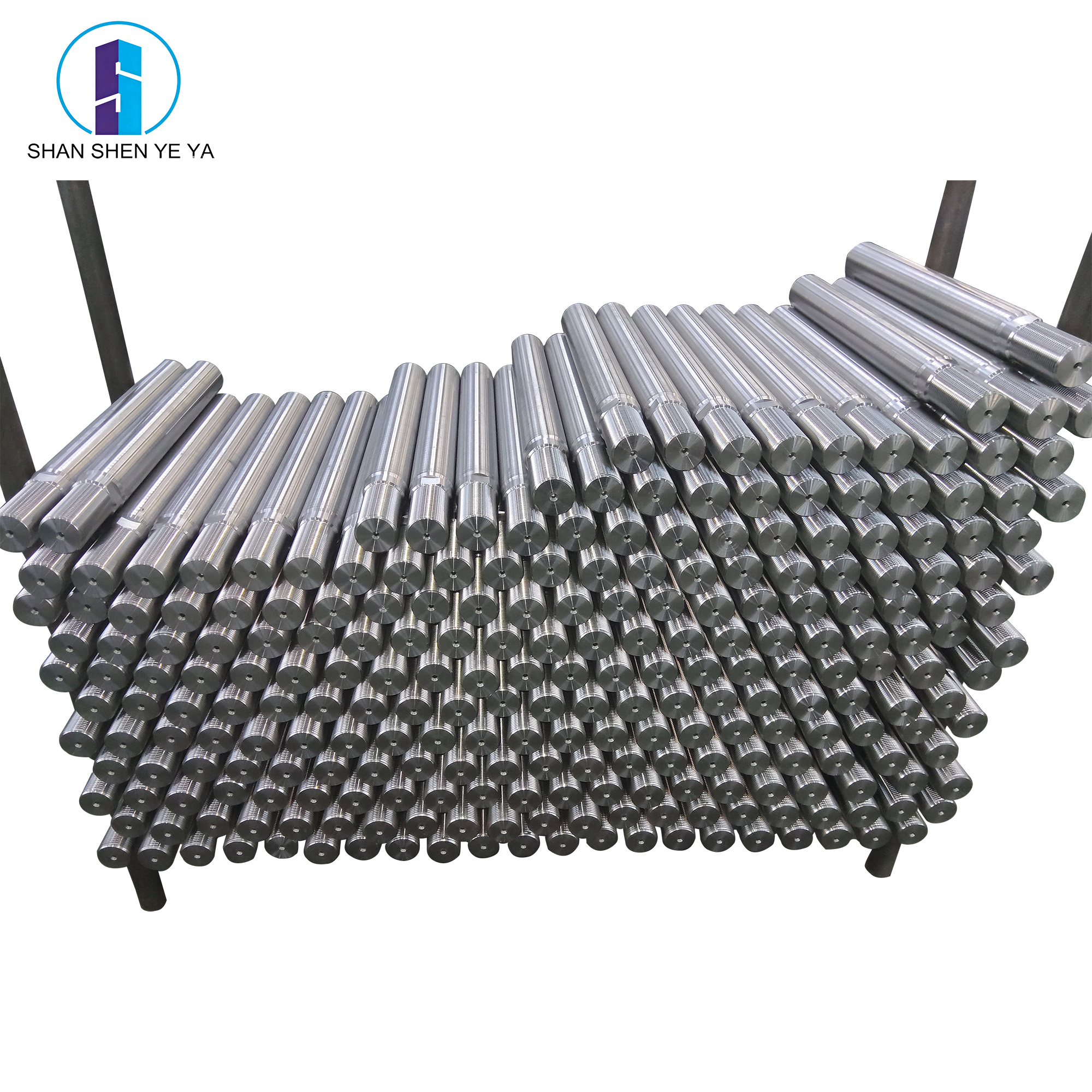 – Шток из 42CrMo4 с высокочастотным закалкой и хромированием – хромированный шток для гидравлики, заказной производства