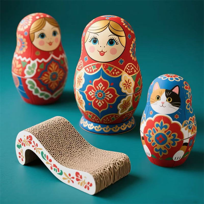 Когтеточка для кошек в форме волны