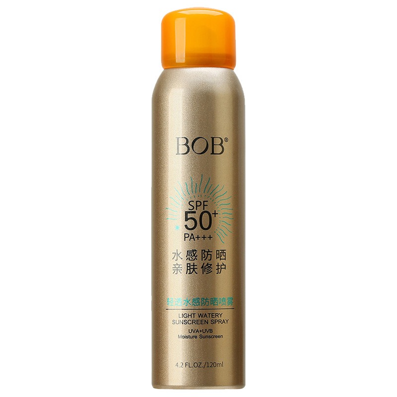 Светопроницаемый солнцезащитный спрей +BOB +SPF50+ изолирующая защита от ультрафиолета с сертификатом, 120 мл