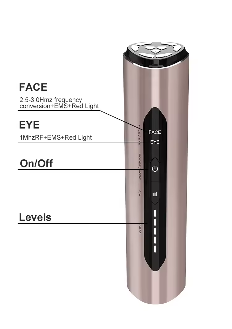 Портативное косметическое устройство для домашнего использования с RF Ems LED Photon Photon EMS RF устройство для подтяжки лица и шеи Ems RF косметическое оборудование