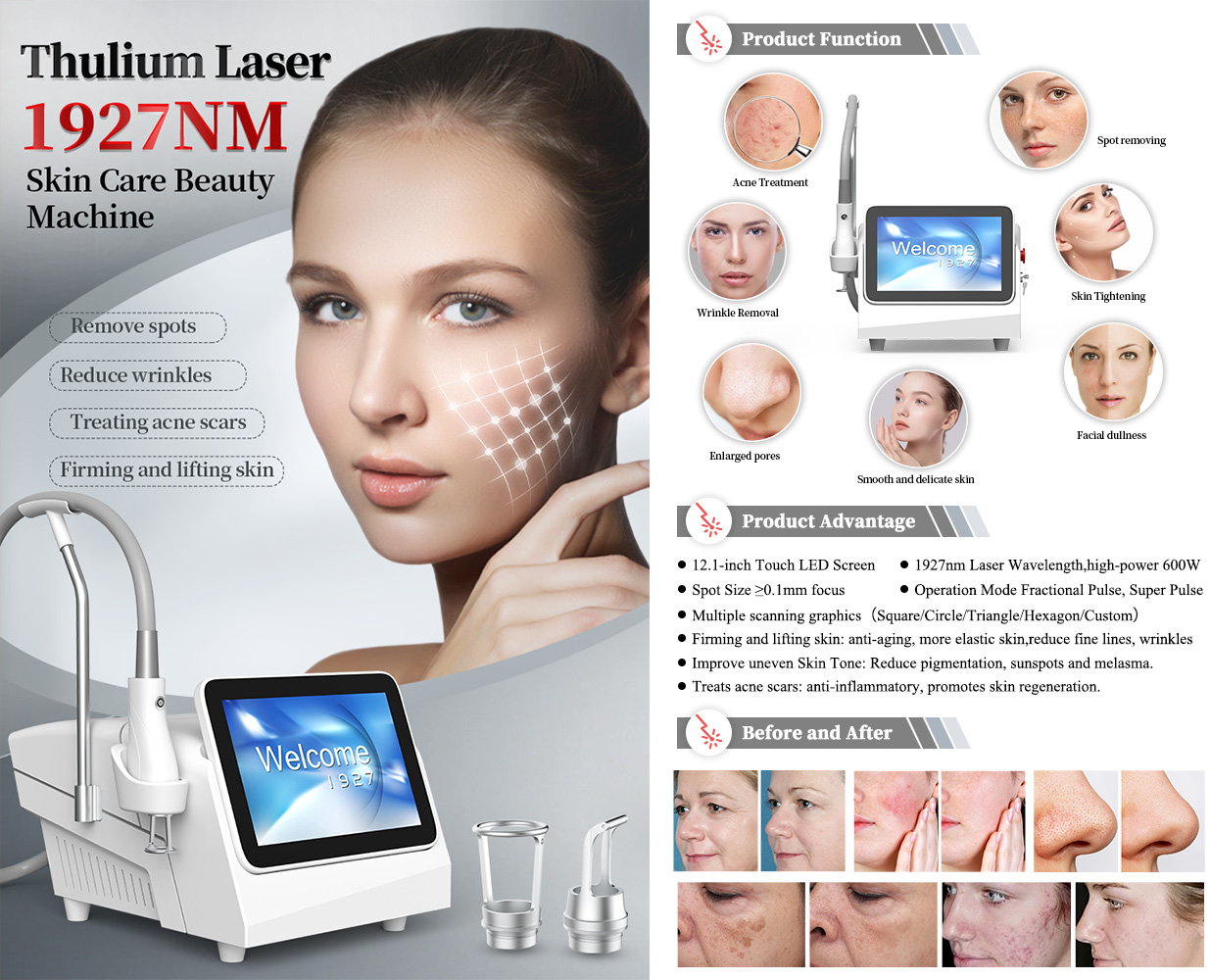 Тулиевый лазерный аппарат для красоты