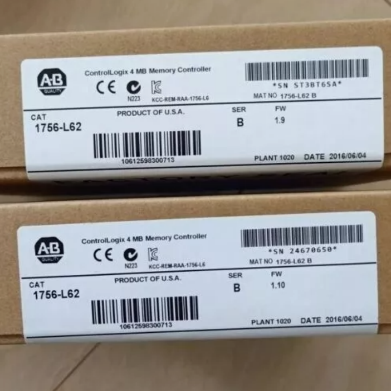 Процессор Allen Bradley 1756-L62 ControlLogix Logix5562, 4 МБ памяти