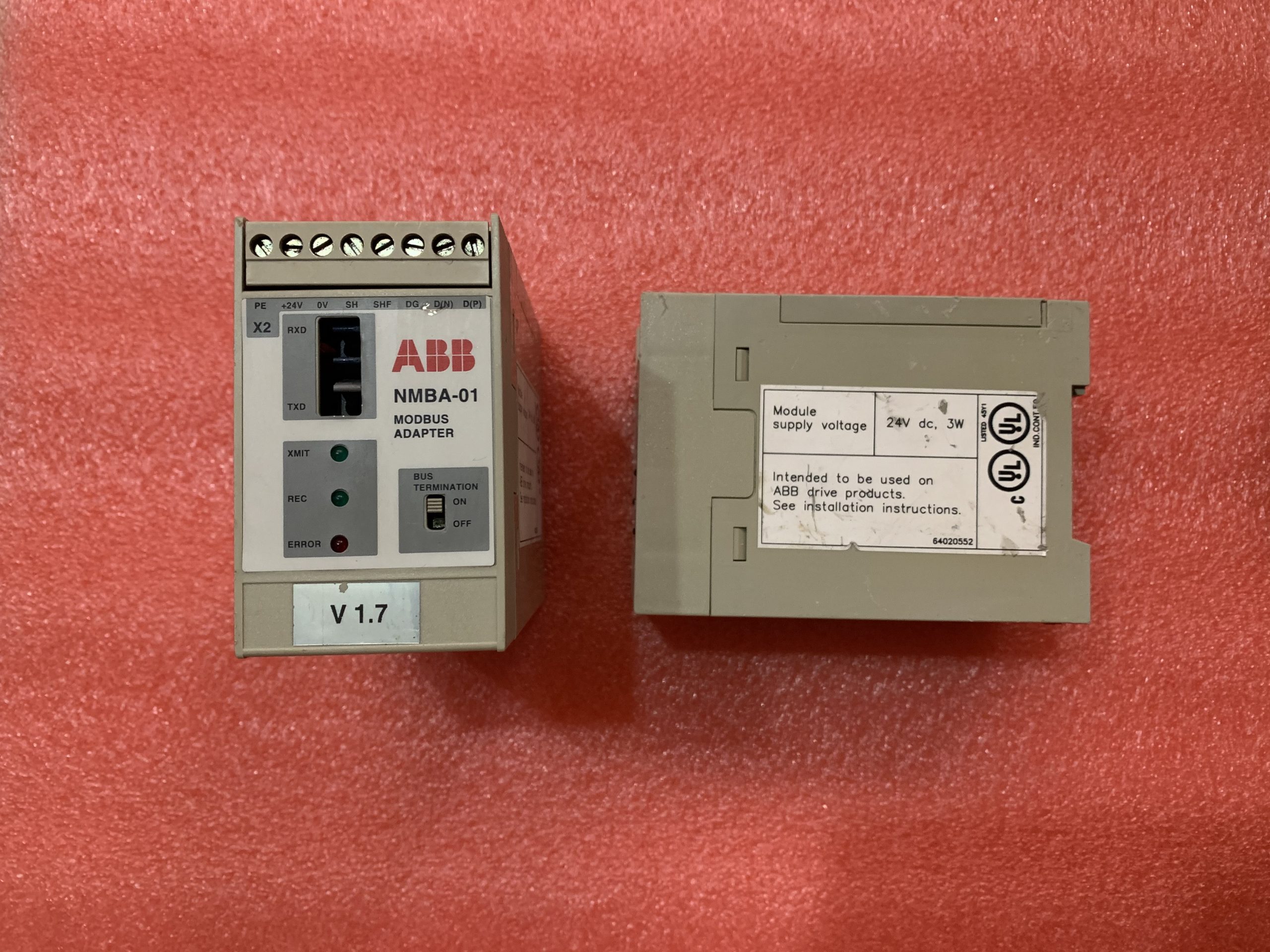 Модуль адаптера Modbus ABB NMBA-01 3BHL000510P0003