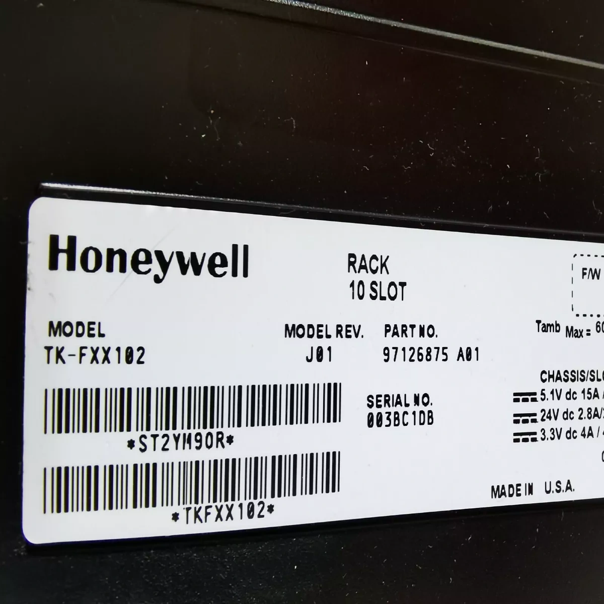 HONEYWELL TK-FXX102 97126875