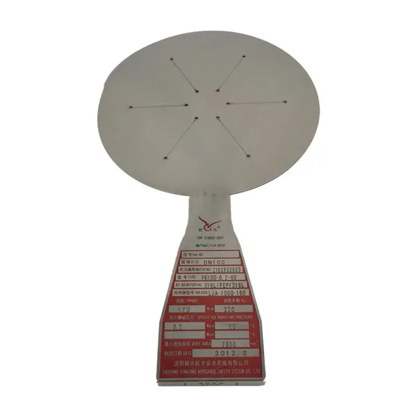 Плоский прорезной разрывной диск