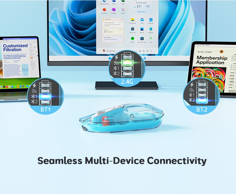 2.4G & Возможность подключения Bluetooth для гибкого удобства
