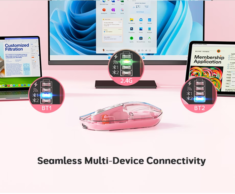 2.4G & Возможность подключения Bluetooth для гибкого удобства