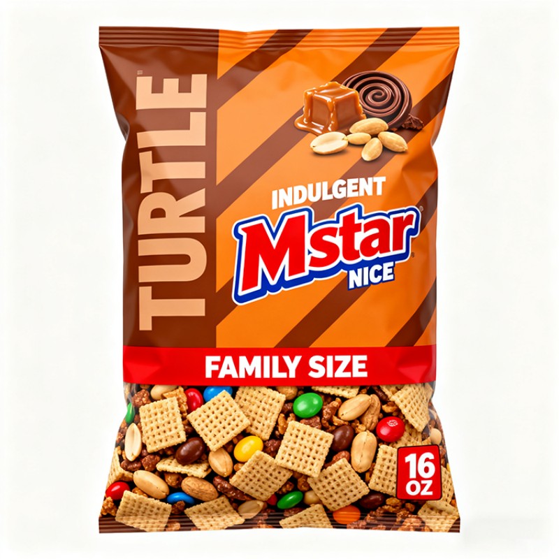 Пакеты с запаянной задней частью, подходят для чипсов, печенья, желе, конфет и других закусок