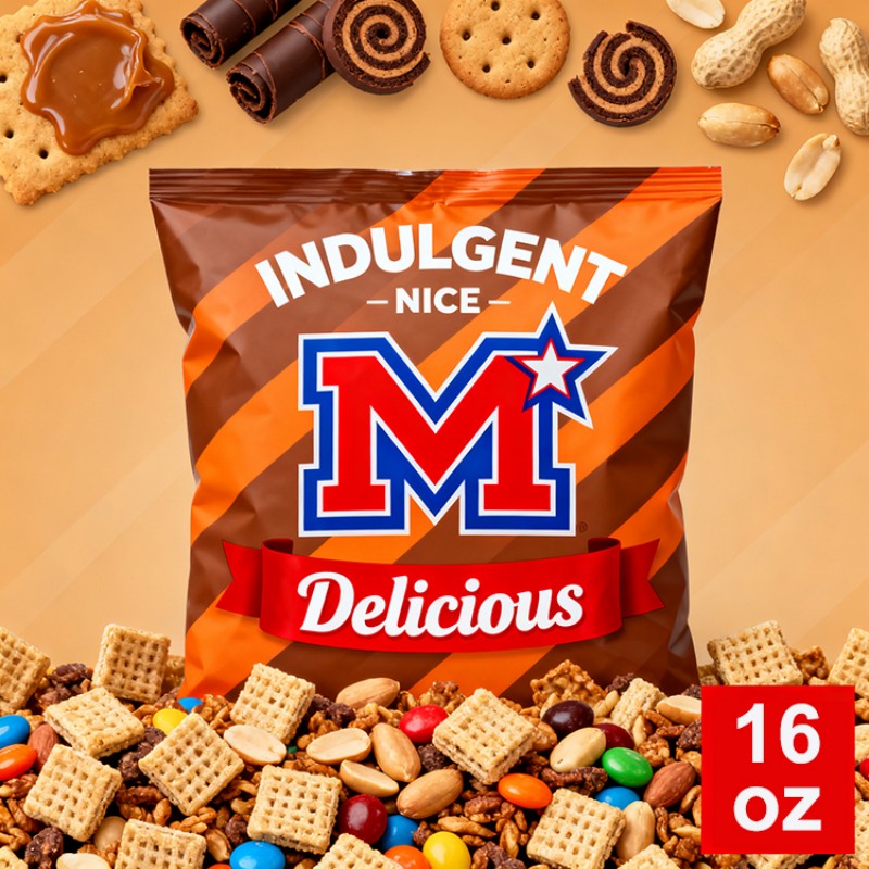 Пакеты с запаянной задней частью, подходят для чипсов, печенья, желе, конфет и других закусок