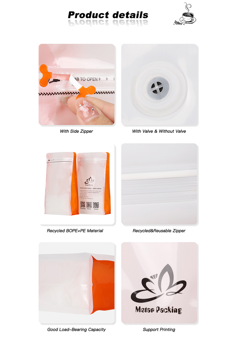 Пакеты з плоскім дном на заказ для кававых зерняў 2 (5)