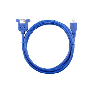 Удлинительный кабель USB 3.0 с резьбовым отверстием для крепления на панели для портативных ПК