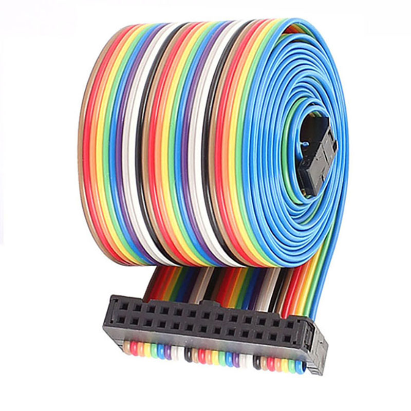 26-контактный двухрядный ленточный кабель IDC для гибких дисков Rainbow с шагом 2,54 мм
