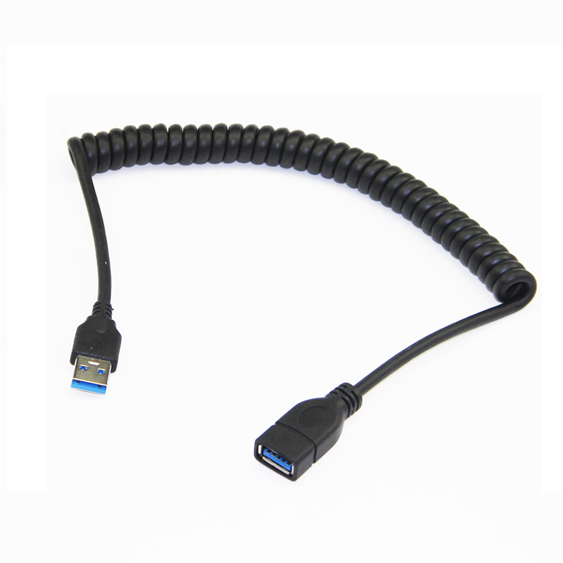 Удлинительный кабель USB 3.0 для мужчин и женщин 5V2A для зарядки мобильного жесткого диска пружинный удлинительный кабель для передач