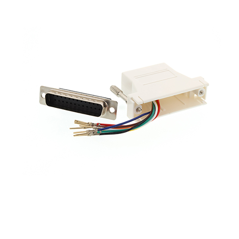 Сетевой адаптер с разъемом RS232 D-SUB 25 к RJ45