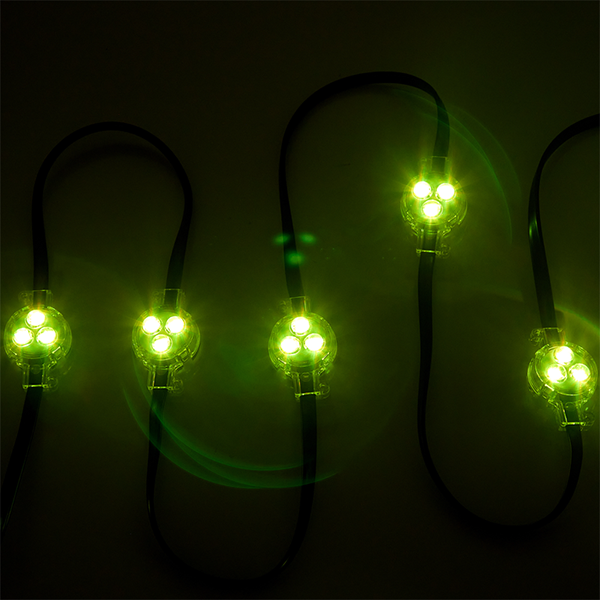 Пиксельный светильник D35L – Пиксельный светильник с 16-битной градацией, углом свечения 180° и защитой IP66 для архитектурного и ландшафтного освещения