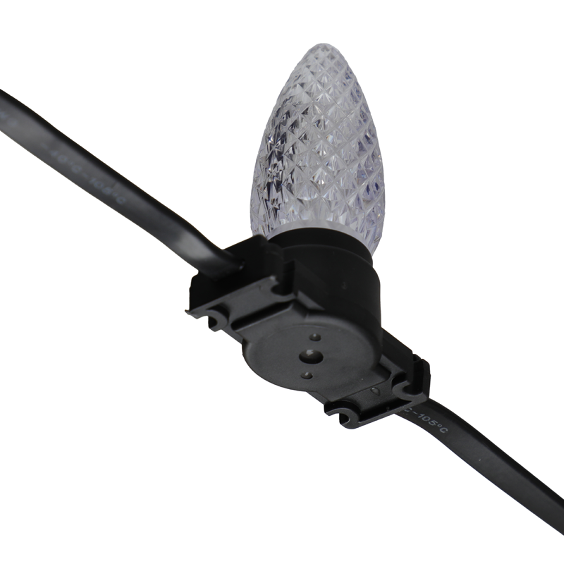 C9HS Гирлянда прозрачная призматическая – Прозрачный граненый корпус, 360° свечение и защита IP66 для премиального дизайна | Заказать