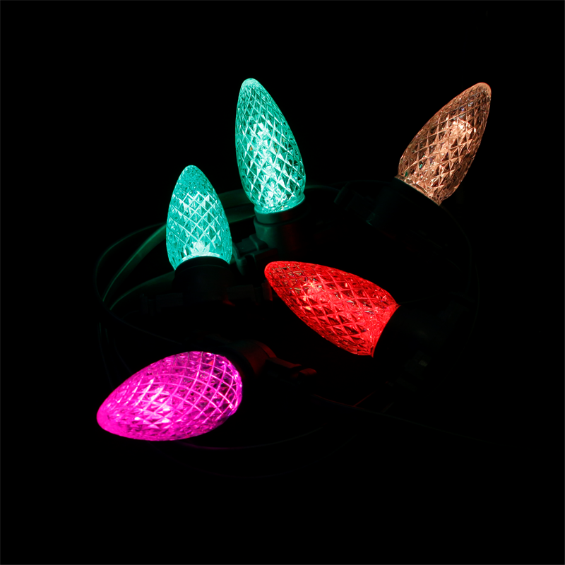 C9HS Гирлянда прозрачная призматическая – Прозрачный граненый корпус, 360° свечение и защита IP66 для премиального дизайна | Заказать