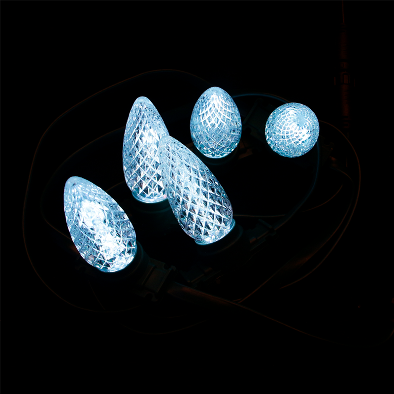 C9HS Гирлянда прозрачная призматическая – Прозрачный граненый корпус, 360° свечение и защита IP66 для премиального дизайна | Заказать