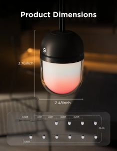 Govee Chromatic String Lights крупным планом демонстрируют независимые цветовые градиенты на каждой лампочке