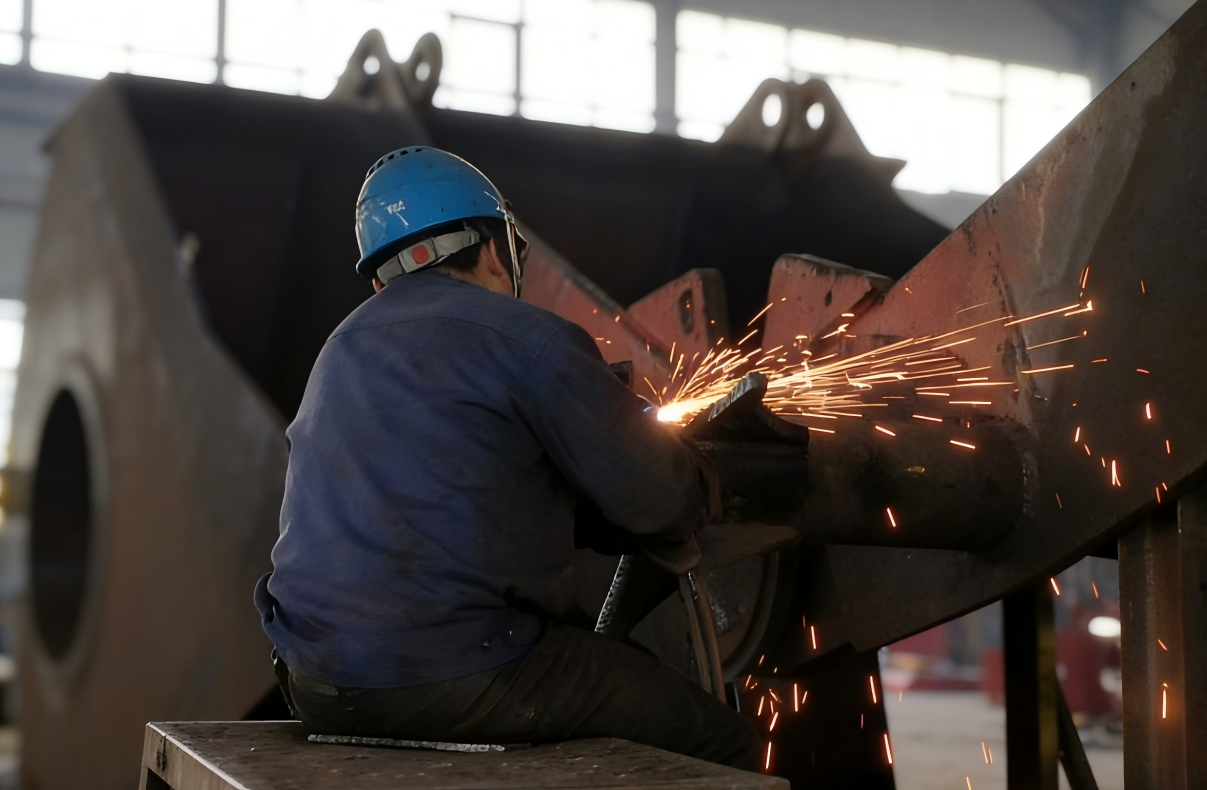 Квалифицированные рабочие выполняют прецизионные ремонтные работы.