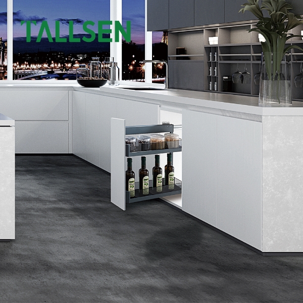 PO6154 Стеклянная выдвижная корзина