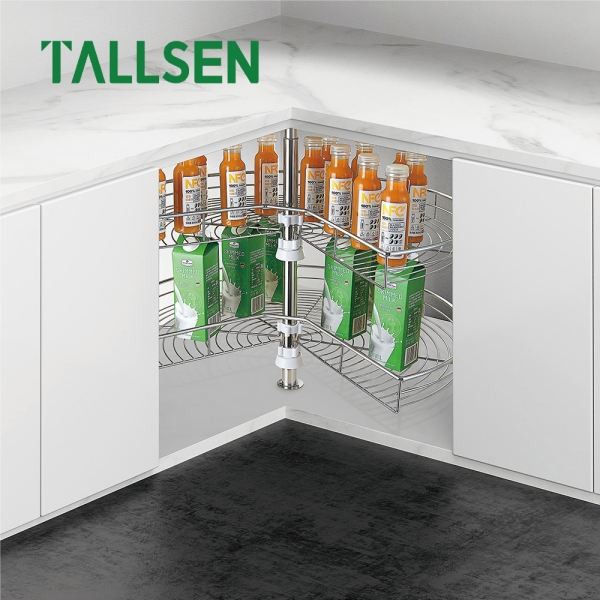 PO6073/6072 Поворотная корзина для хранения с полкой 270°