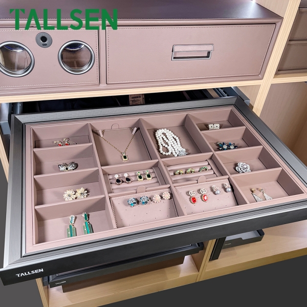 SH8239 Многофункциональная кожаная коробка для аксессуаров