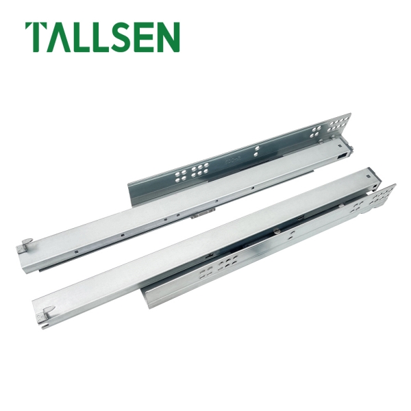 SL4395 Полностью выдвижные синхронизированные направляющие для ящиков с нижним креплением (с 3D-железным переключателем)