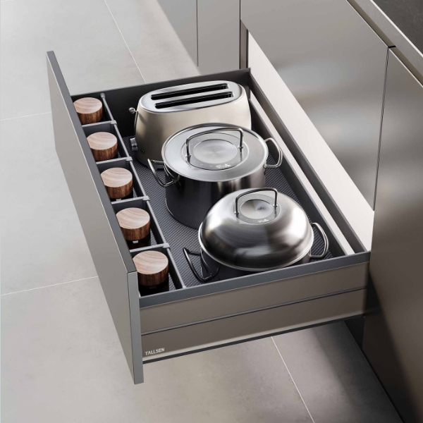 PO6285 Многофункциональная корзина для кастрюль для кухонного ящика