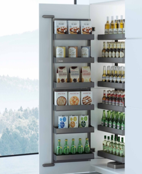 PO6331 Высокий шкаф с синхронизированной корзиной