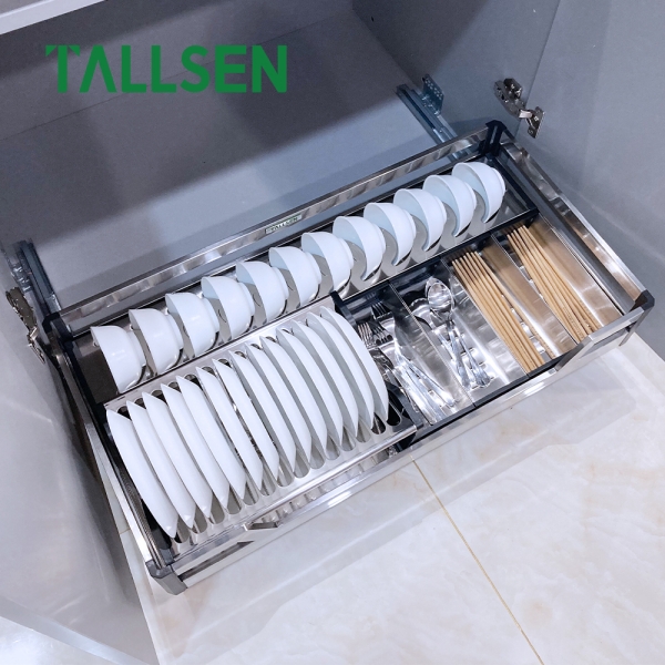 PO6180 Четырехсторонняя корзина для посуды из нержавеющей стали