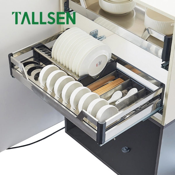 PO6180 Четырехсторонняя корзина для посуды из нержавеющей стали