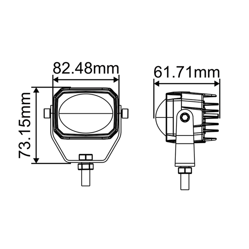 Подсветка для вилочного погрузчика 10-80 В постоянного тока, 10 Вт, RGB.