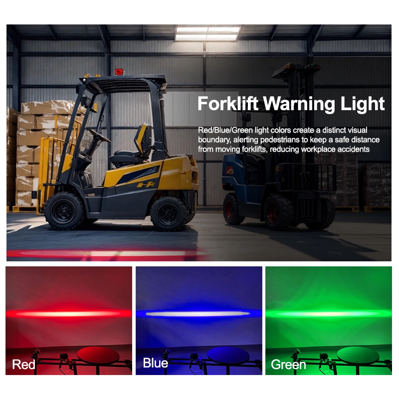 Подсветка для вилочного погрузчика 10-80 В постоянного тока, 10 Вт, RGB.