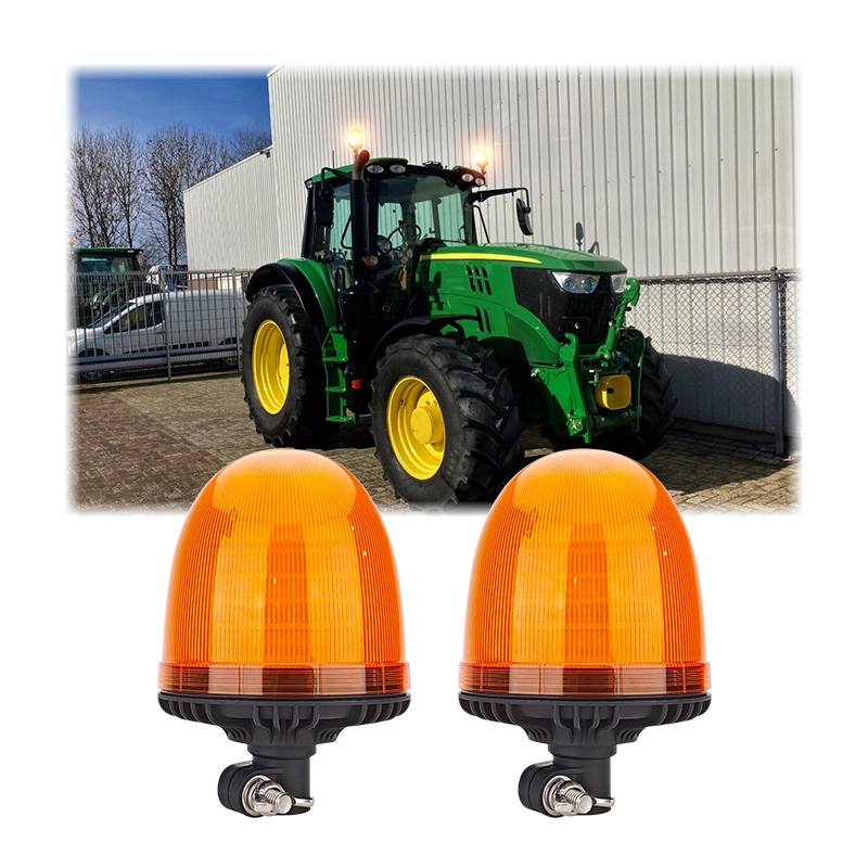 Сверхъяркий светодиодный проблесковый маяк янтарного цвета мощностью 144 Вт для трактора.