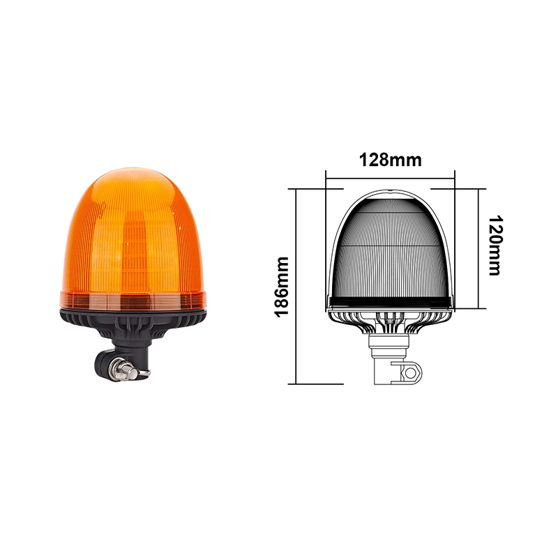 Светодиодный сигнальный маяк янтарного цвета 10–36 В постоянного тока для трактора