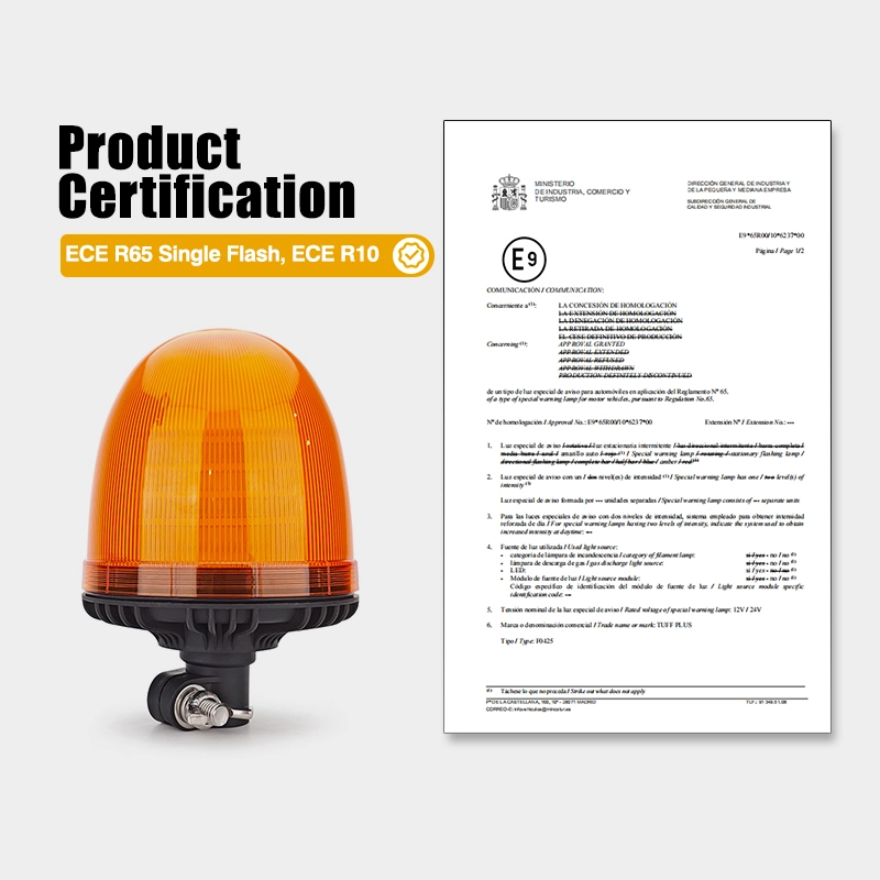 Светодиодный сигнальный маяк янтарного цвета 10–36 В постоянного тока для трактора