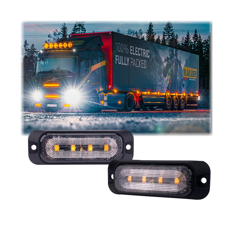 Светодиодный стробоскоп мощностью 12,6 Вт с многократным миганием для тяжелой техники.