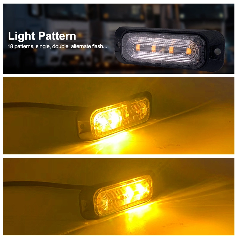 Светодиодный стробоскоп мощностью 12,6 Вт с многократным миганием для тяжелой техники.